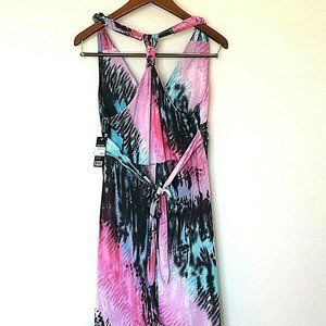 Ingear Summer racerback multicolored dress sz L